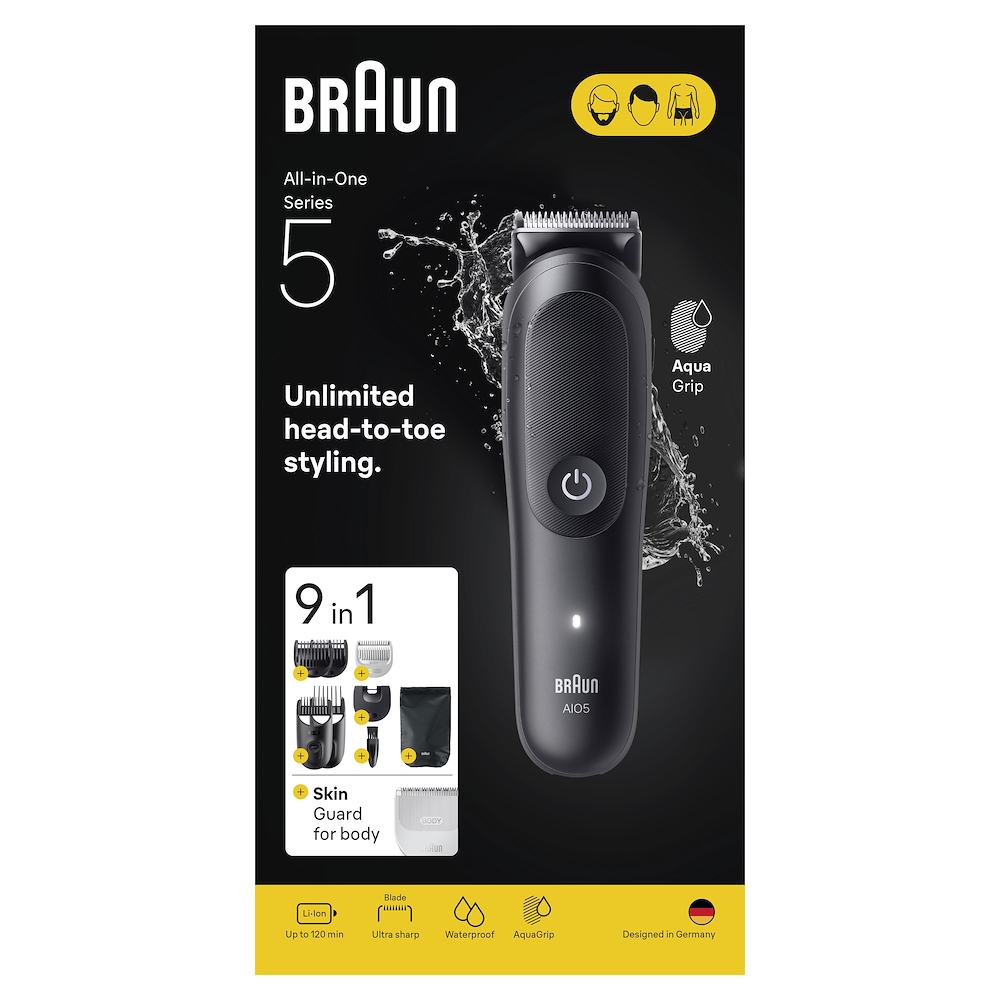 BRAUN AIO5540 - Braun All-in-One Trimmer 9in1 für Körperpflege