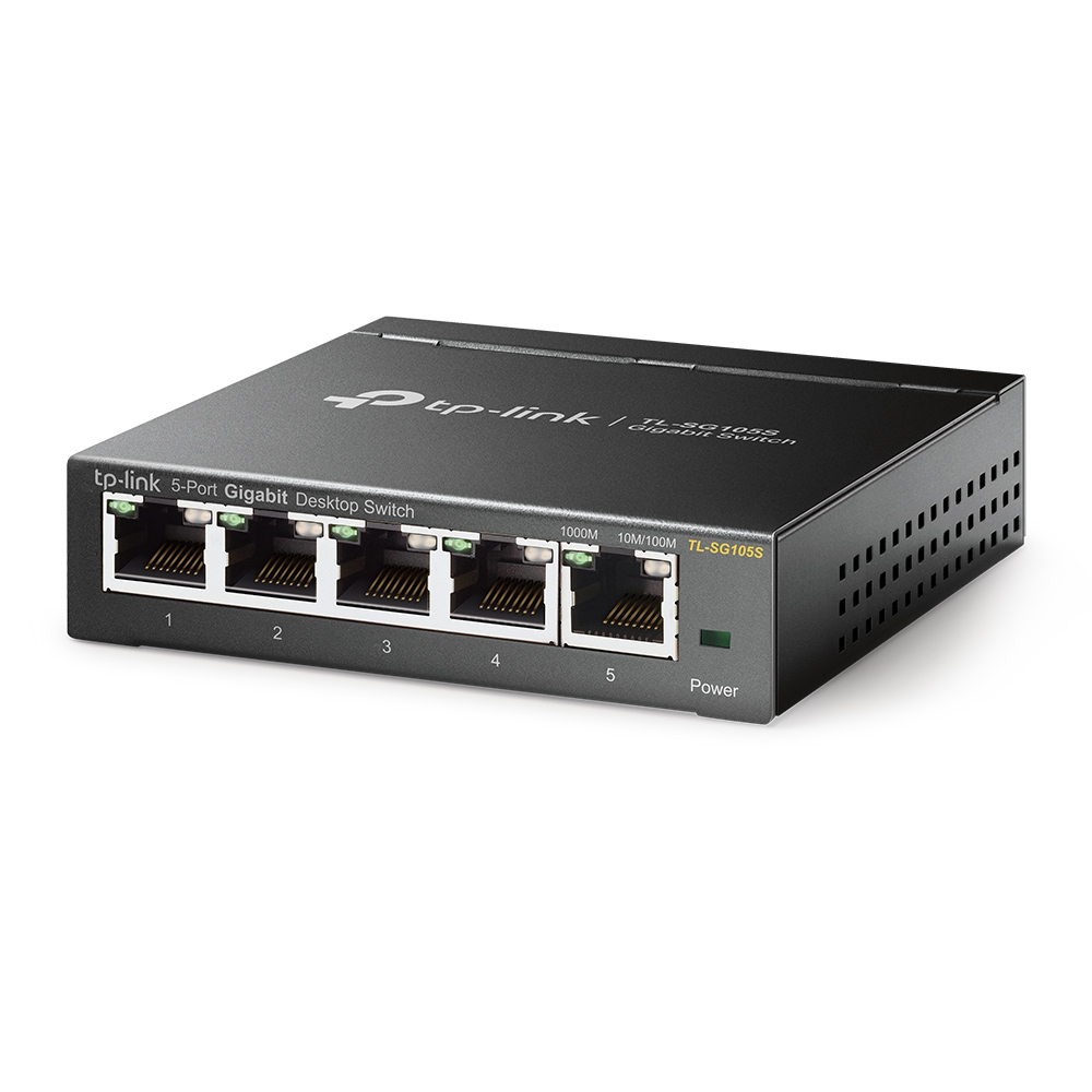 TP-LINK TLSG105S - 5-Port Gigabit Desktop Switch