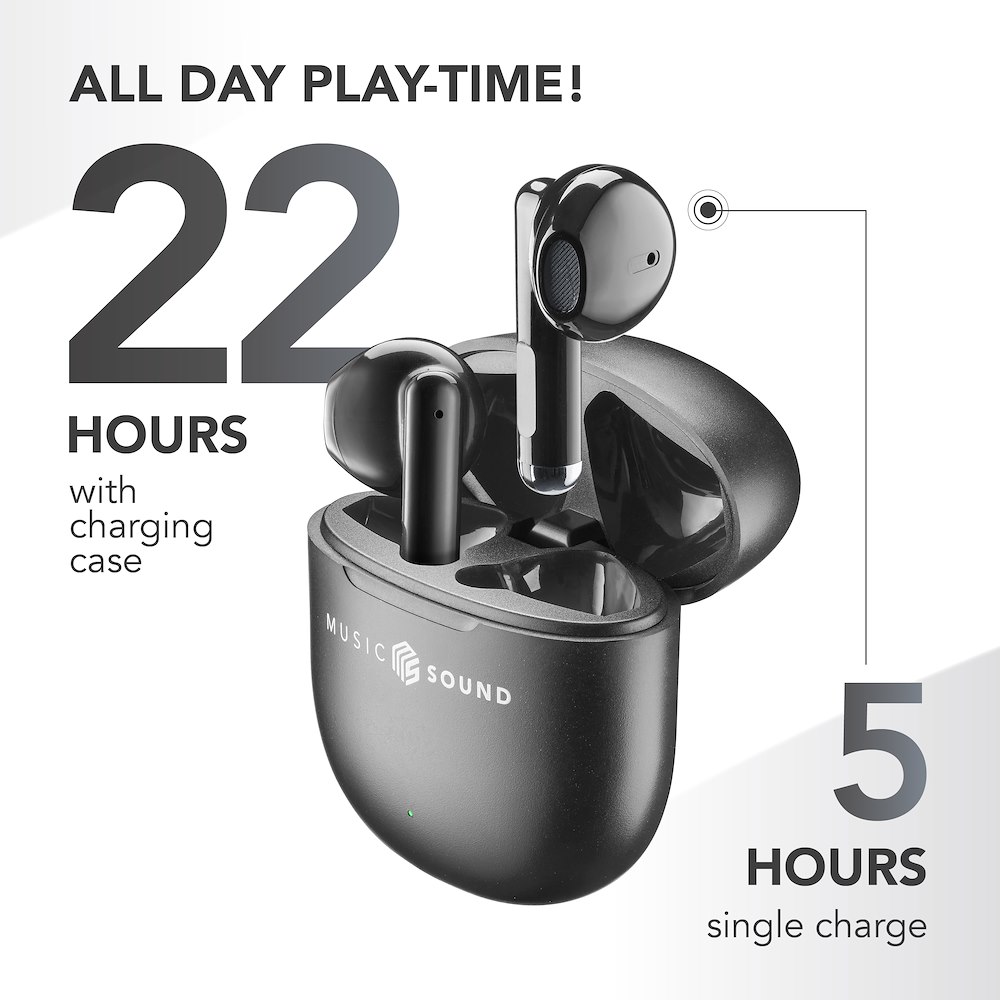 CELLULAR LINE BTMSTWSBREEZEK - Bluetooth Kopfhörer TWS Breeze