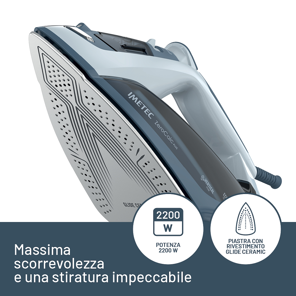 IMETEC 9052 - Dampfbügeleisen Zerocalc 2200W