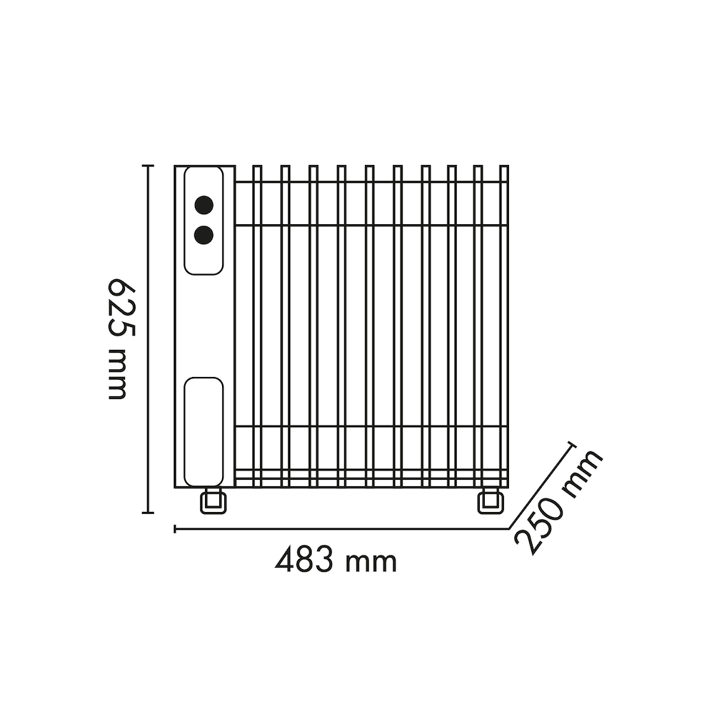 ARGO WARM11 - Warm 11 Ölradiator 2500W