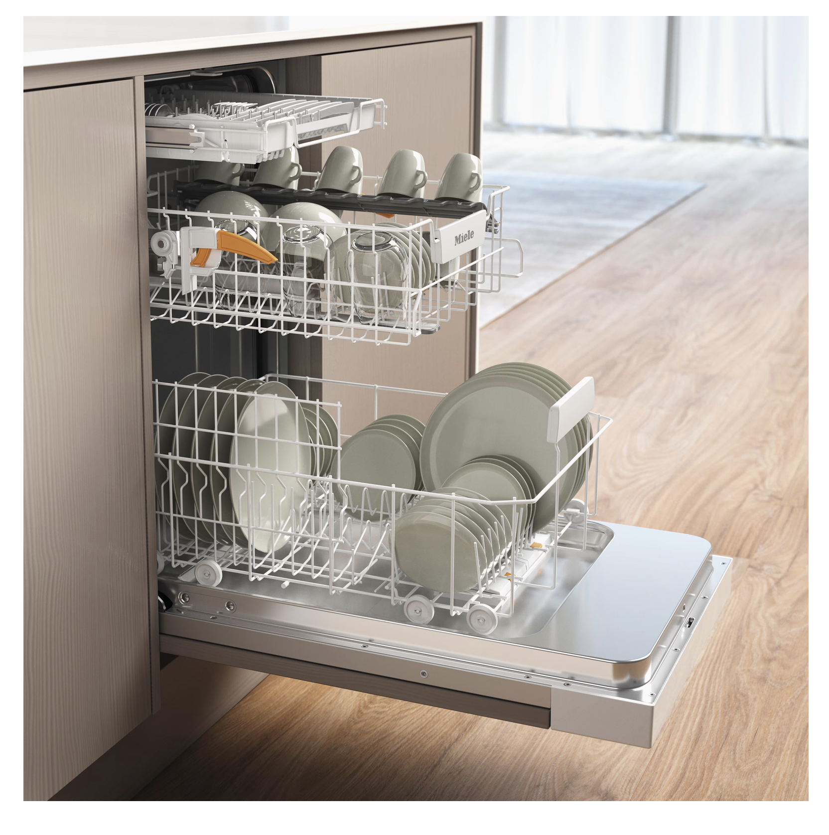 Miele G5540SCISLBW - Teilintegrierter 45-cm Geschirrspüler