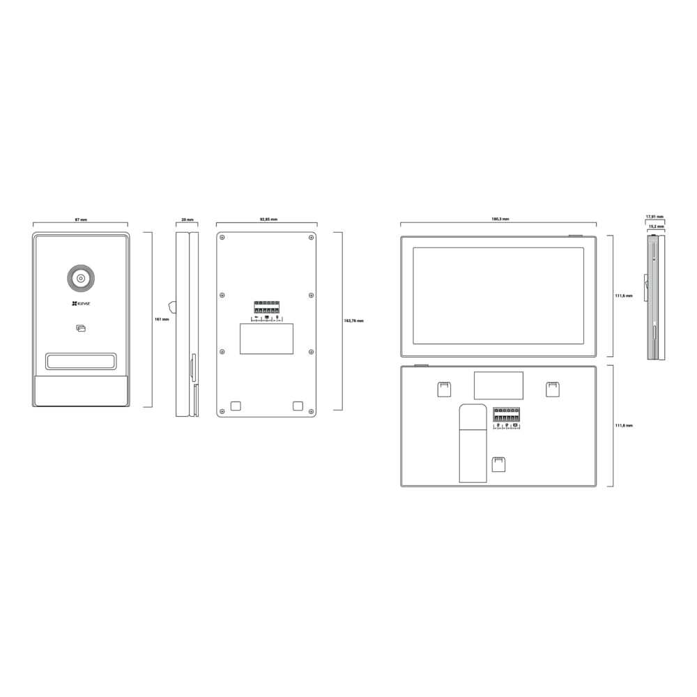 EZVIZ INE388 - 7" Dual-Band Video Türsprechanlage
