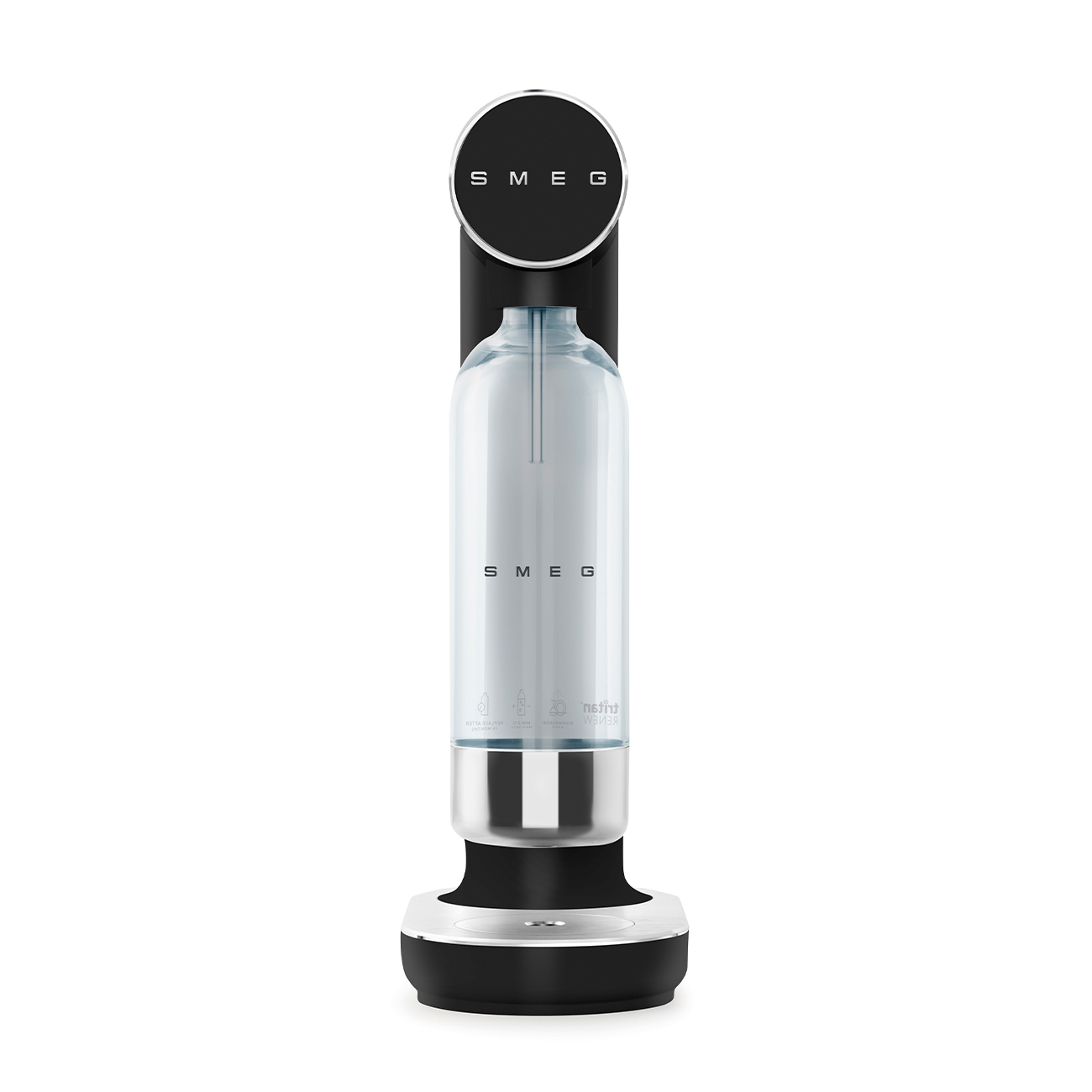 SMEG SKC01BLM - Wassersprudler Schwarz Matt