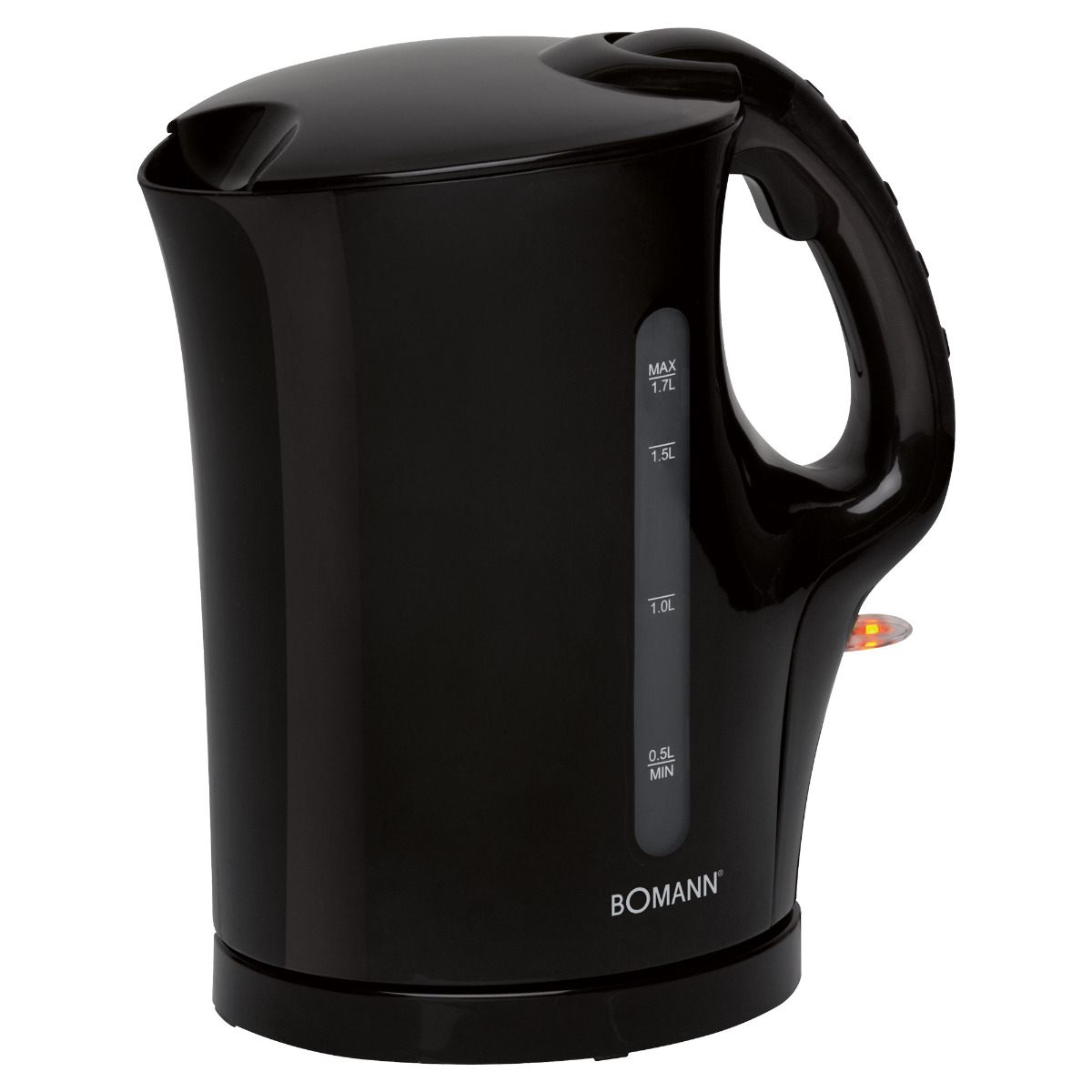 Bomann WK6079CB - Wasserkocher 1,7 Liter Schwarz