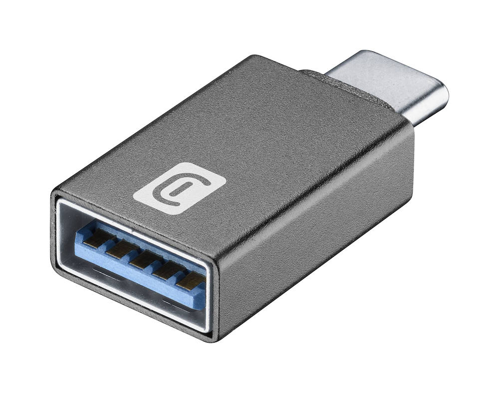 CELLULAR LINE USBA2CCARADAPTERK - Auto Adapter USB-C zu USB