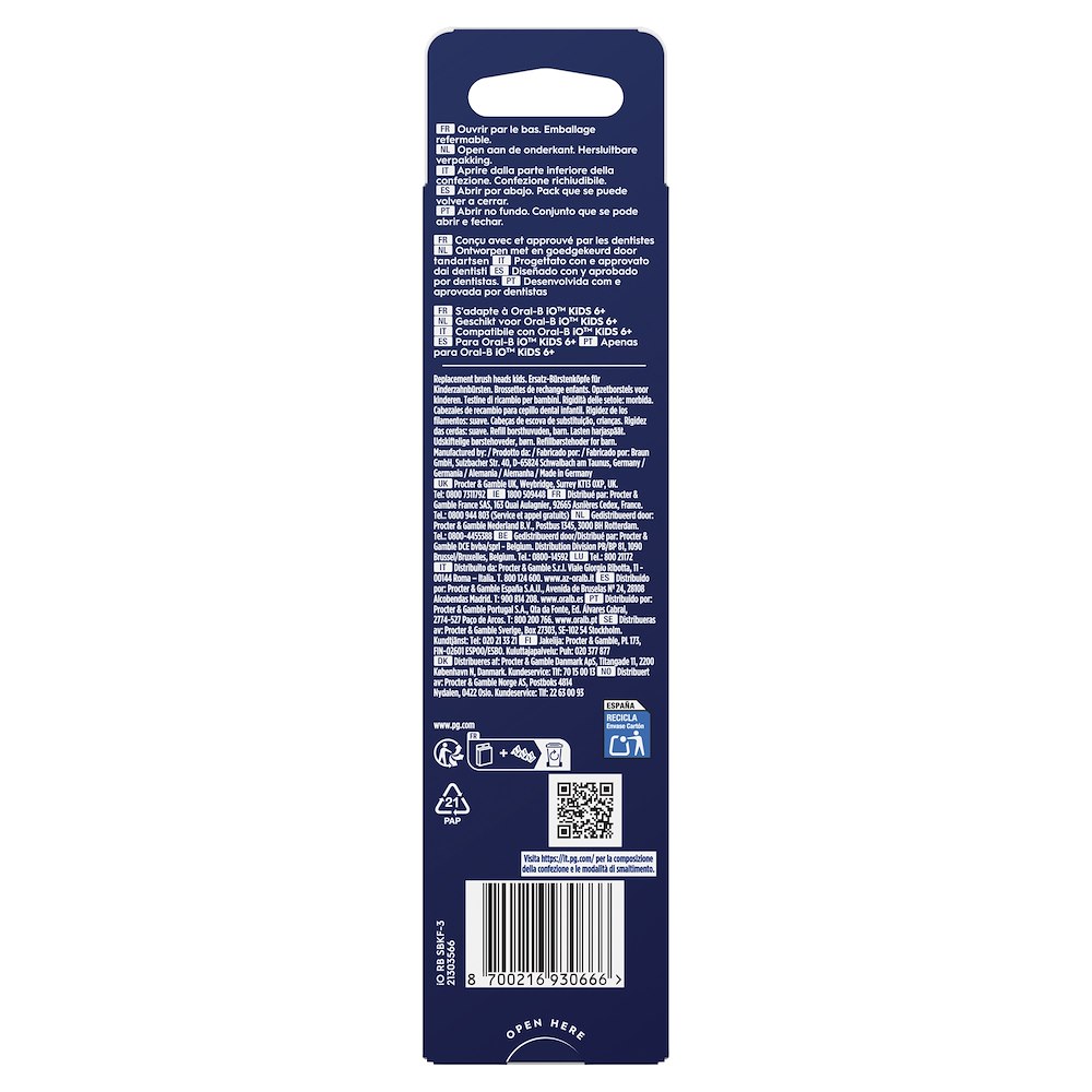 ORAL-B 80850610 - iO Spiderman Ersatzköpfe 3 Stück