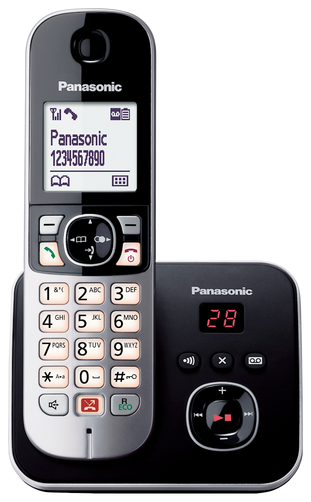 PANASONIC KXTG6861JTB - Panasonic Cordless Telefon mit Anruferblockierung