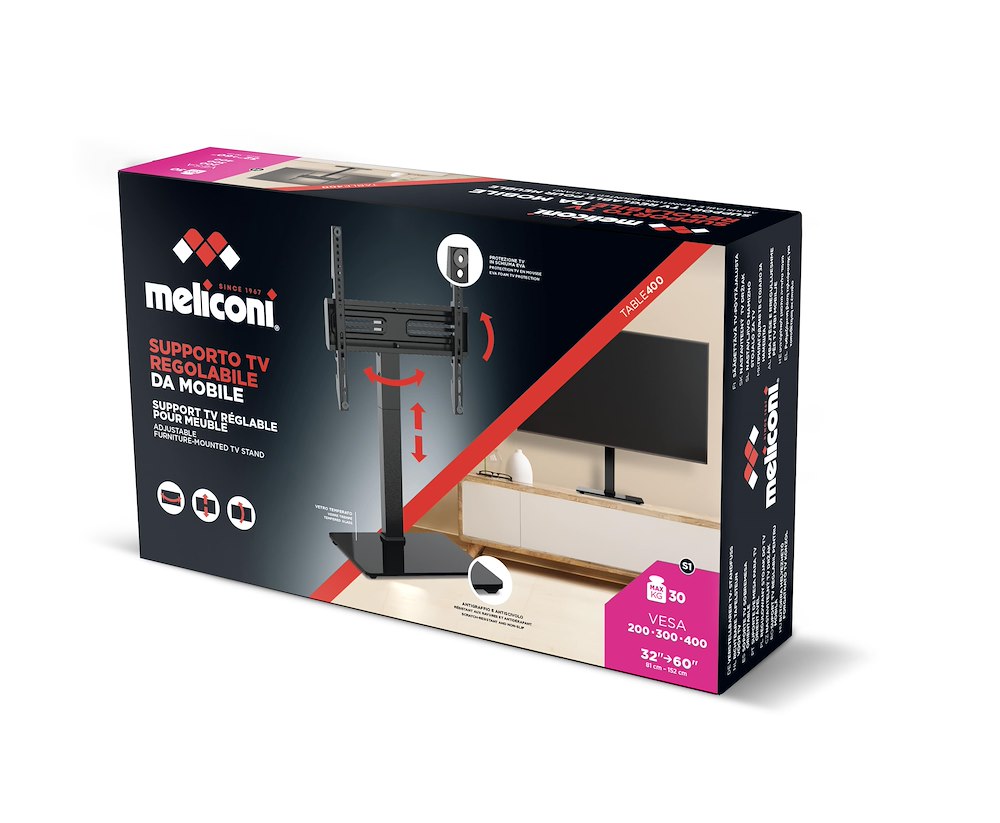 MELICONI 480815 - TV-Halterung 32"-60" Schwarz