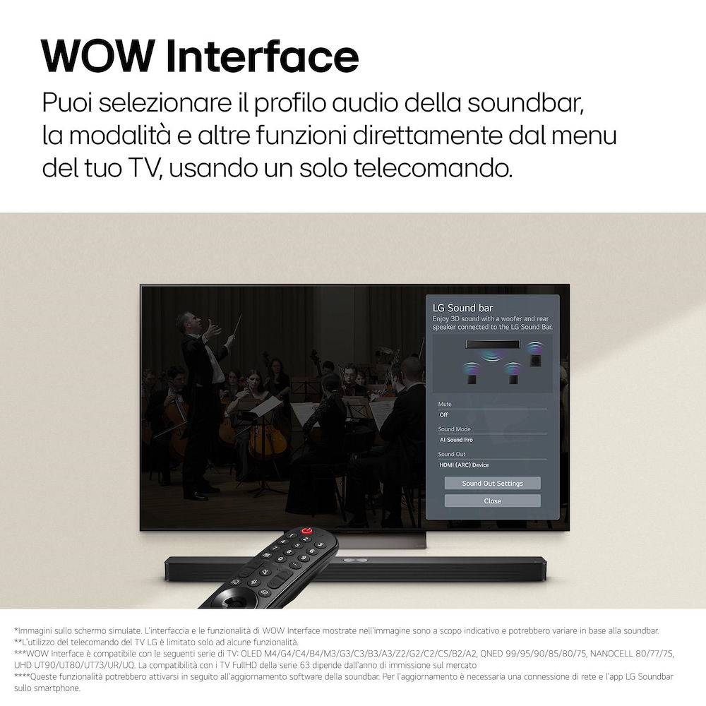 LG S60T - Soundbar 3.1 340W mit Subwoofer