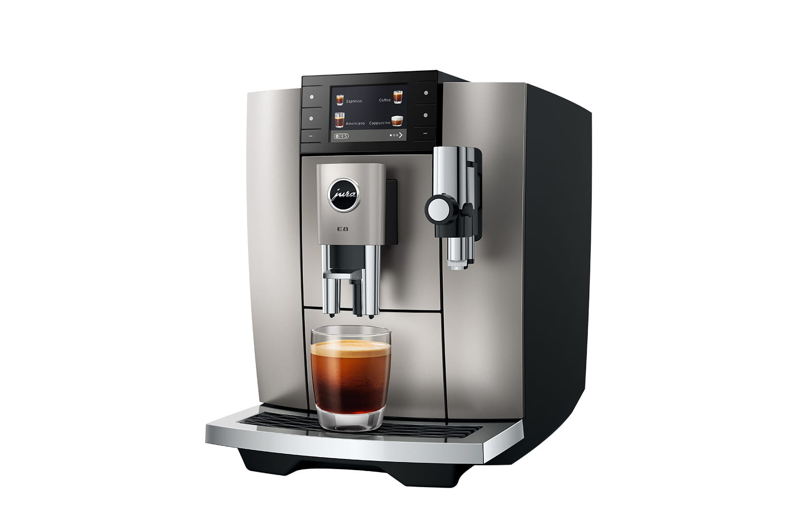 JURA E8MIDNIGHTSILVER - Kaffeevollautomat Midnight Silver