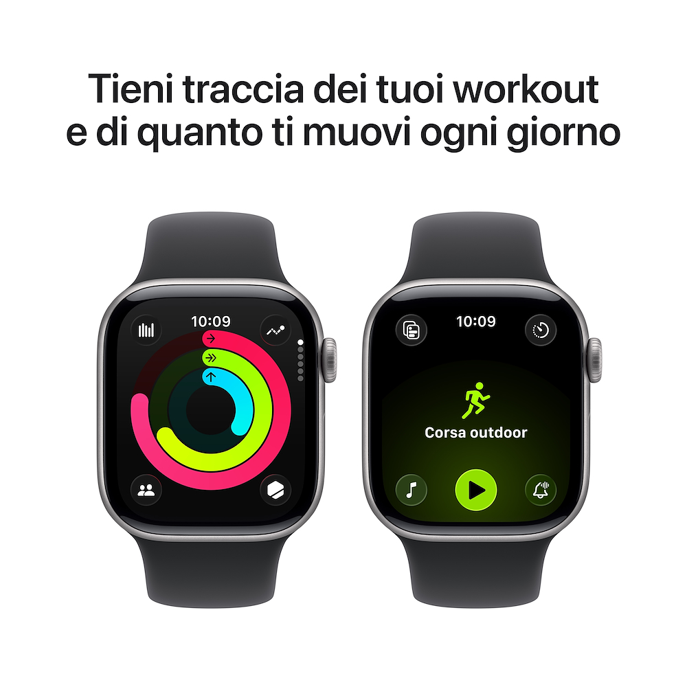 APPLE MEQX4QL/A - Apple Watch 11 GPS Grau Schwarz