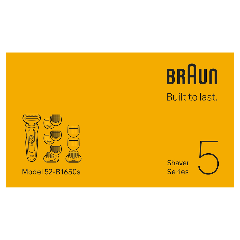 BRAUN 52B1650S - Elektrorasierer Wet&Dry