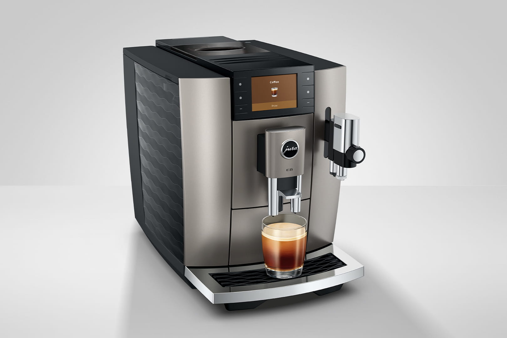 JURA E8MIDNIGHTSILVER - Kaffeevollautomat Midnight Silver