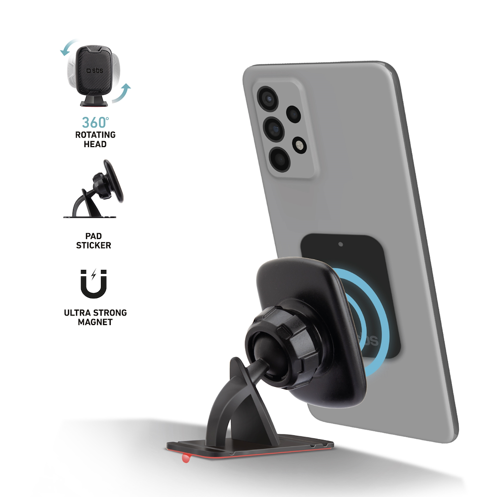 SBS TESUPCRUSCARB - Magnetischer Auto-Halter schwarz