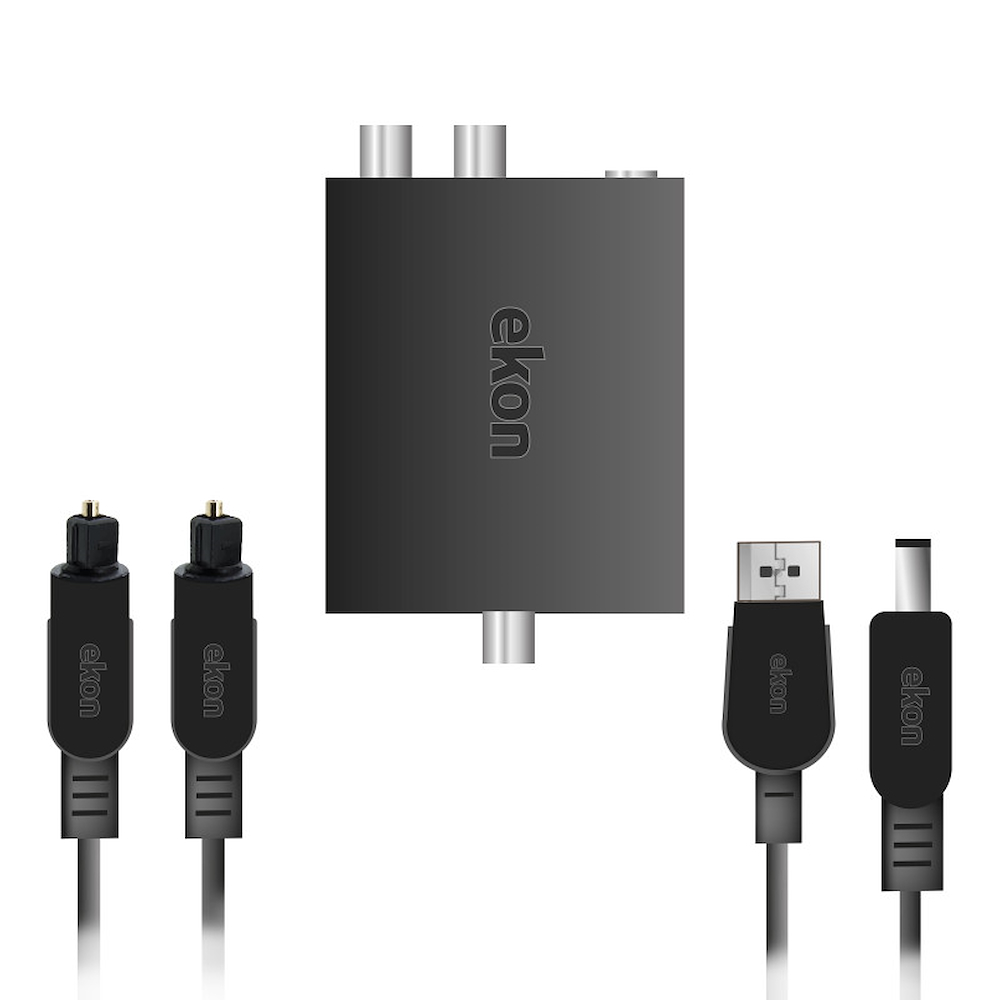 EKON ECATOSLRCACONVERTK - Toslink zu RCA Audio Konverter