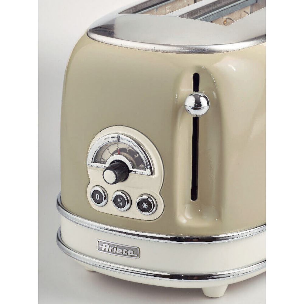 ARIETE 155BEIGE - 2-Slice Vintage Toaster Beige