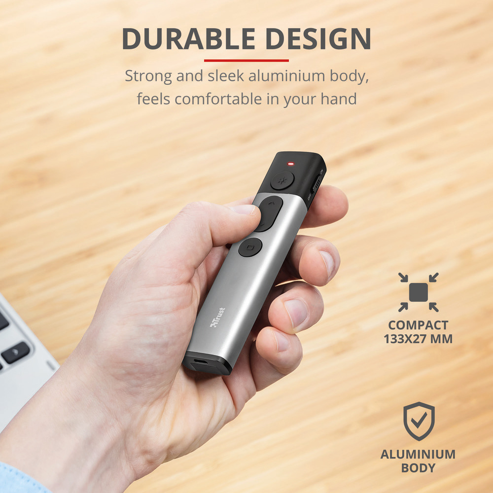 TRUST 23333 - Laser Presenter Kazun aus Aluminium