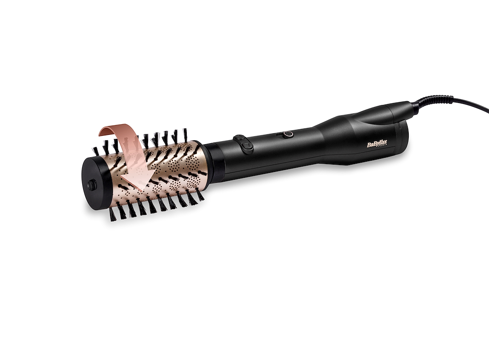 BABYLISS AS970E - Rotierende Haarbürste 650W mit Zubehör