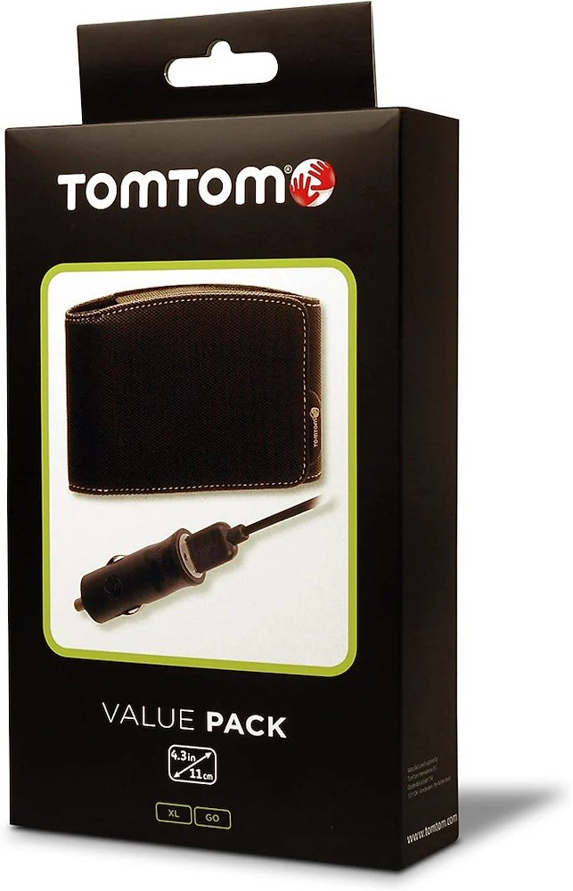 TOM TOM 9UUA00135 - TOMTOM 9UUA00135 0054886 – Tasche für Navi 4,3" + Autoladegerät