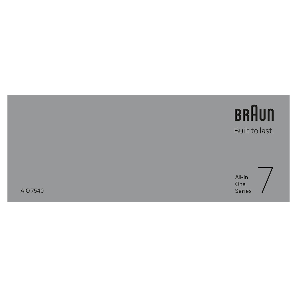 BRAUN AIO7540 - Braun 11in1 All-in-One Rasierer Series 7