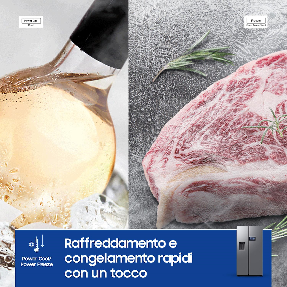 SAMSUNG RS90F65EDTEF - Side by Side Kühlschrank AI Home