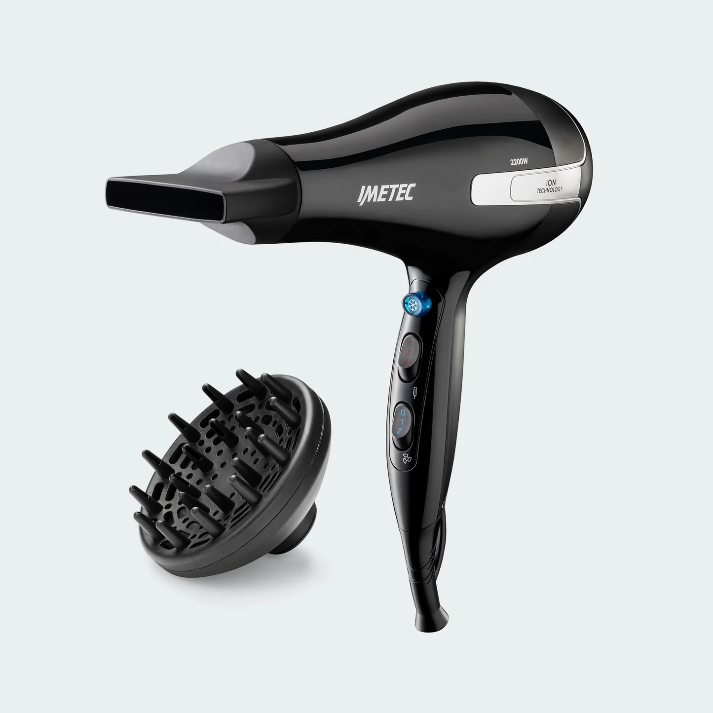 IMETEC 11976 - 11976 Föhn 2200W Schwarz