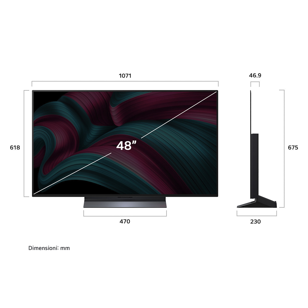 LG OLED48C55LA - OLED Fernseher 48 Zoll 4K