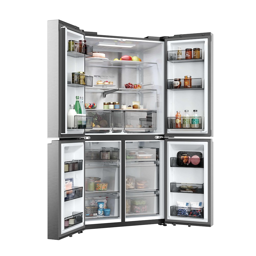 HAIER HCR59F18DNMM - 4-türiger NoFrost Kühlschrank 706L Inox