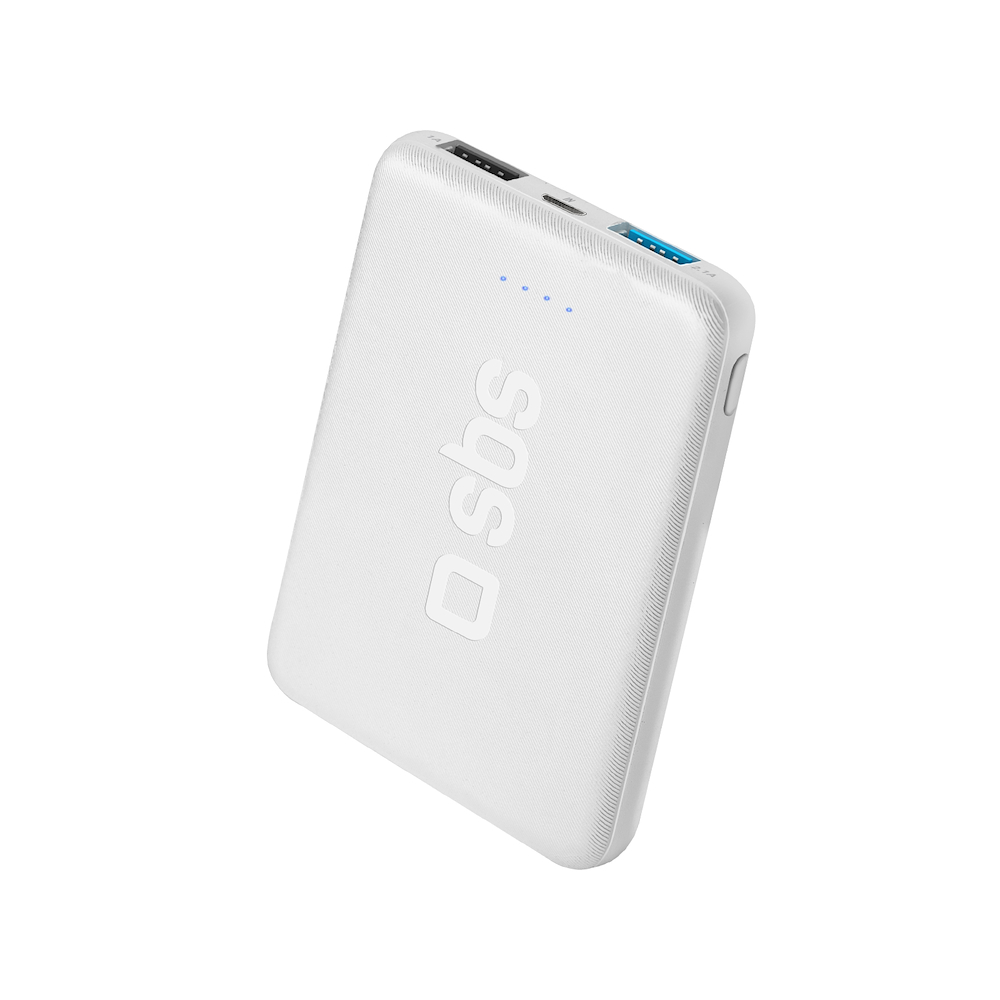 SBS TEBB5000POCW - Powerbank 5000mAh 2x USB in Weiß