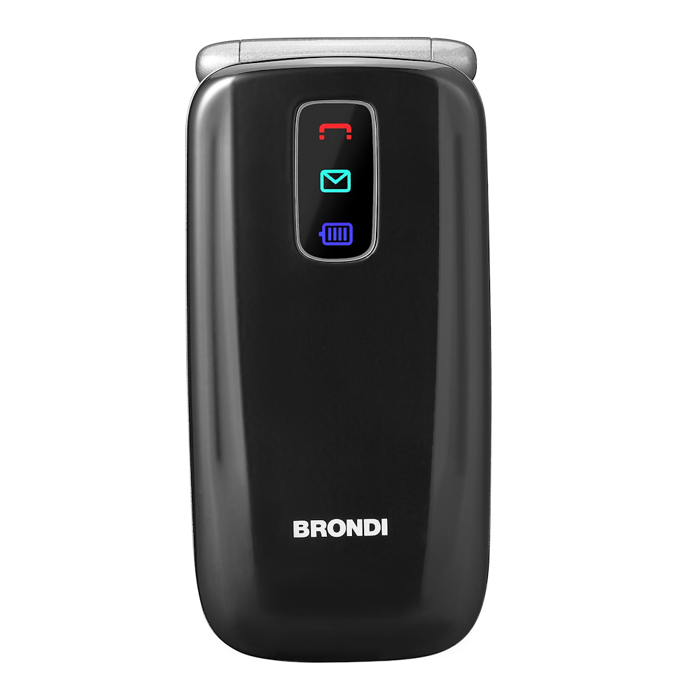 BRONDI AMICOLEALENEROMETAL - Brondi Amico Leale Seniorenhandy Dual SIM