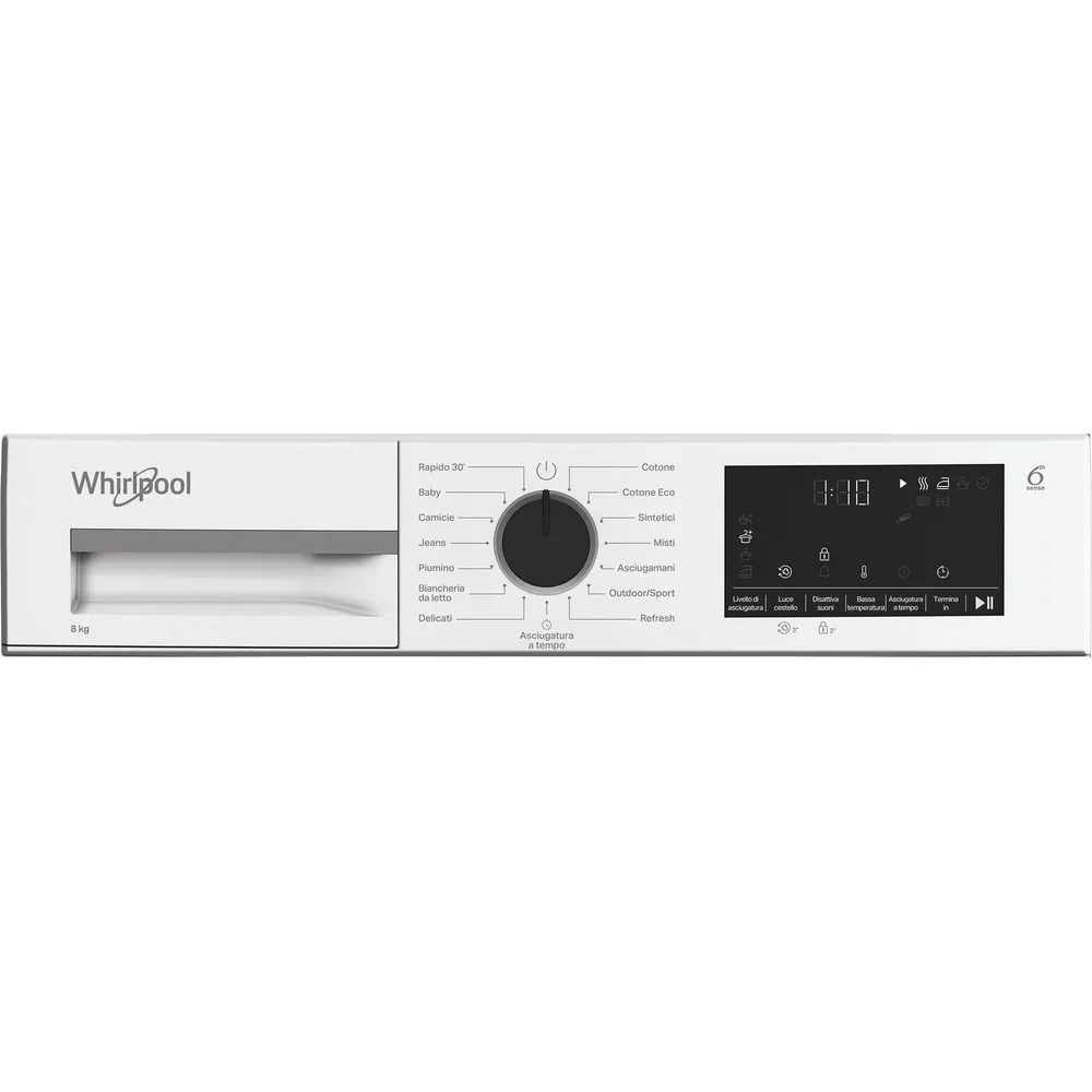 WHIRLPOOL CWD83MWBSIT - Wärmepumpen-Trockner 8 kg Weiss