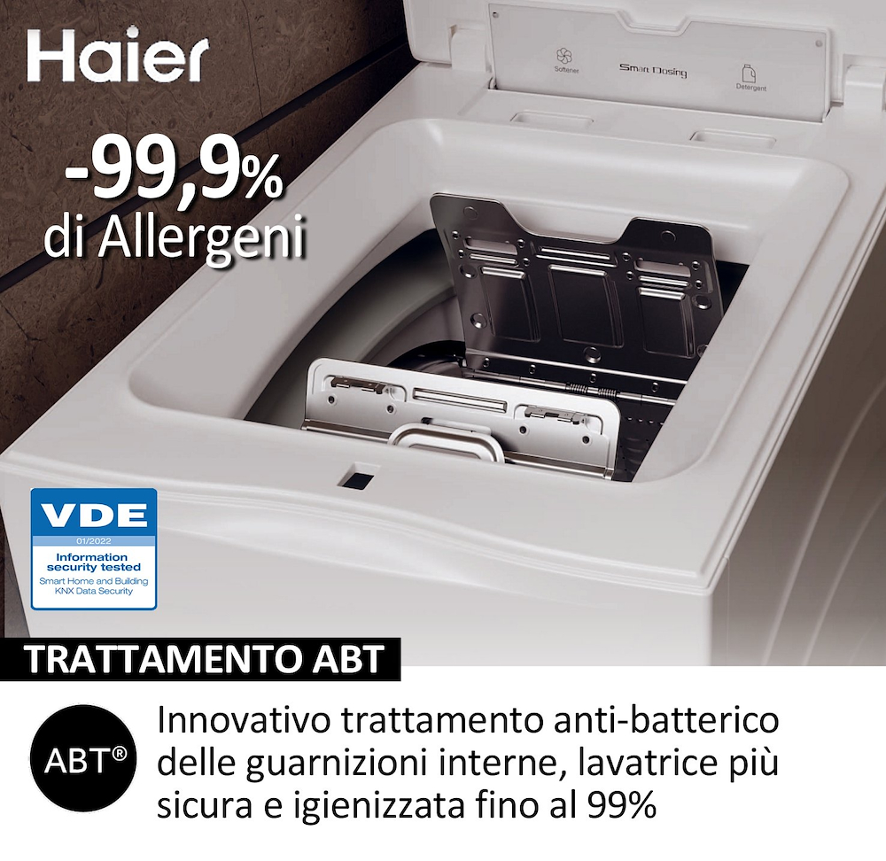 HAIER HW90BPD13386US - Toplader Waschmaschine 9kg mit Wi-Fi
