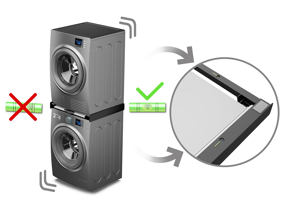 MELICONI 656128 - Meliconi Tür Kit für Waschmaschine Torre Dark