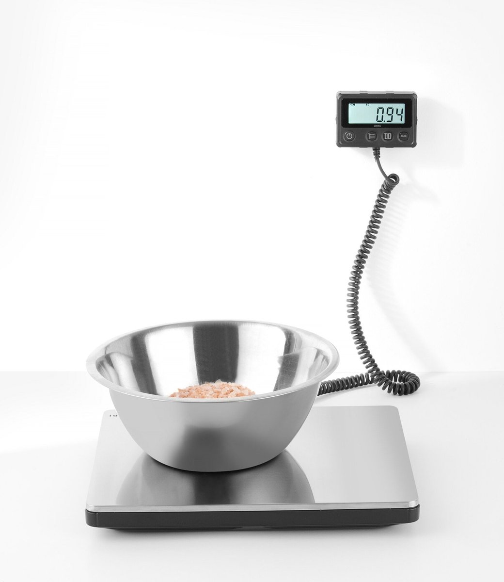 HENDI 580462 - Digitale Edelstahlwaage 200 kg