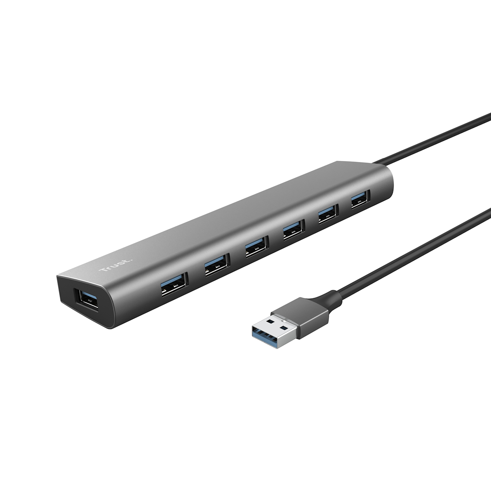 TRUST 24967 - Aluminium USB Hub mit 7 Ports