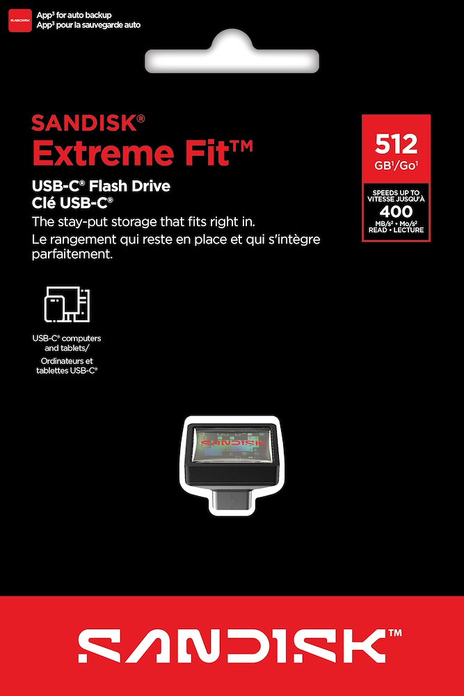 SANDISK SDCZ530512GG46 - USB-C Stick 512GB