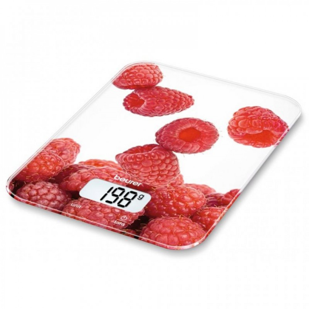BEURER KS19BERRY - Küchenwaage mit Himbeeren-Design