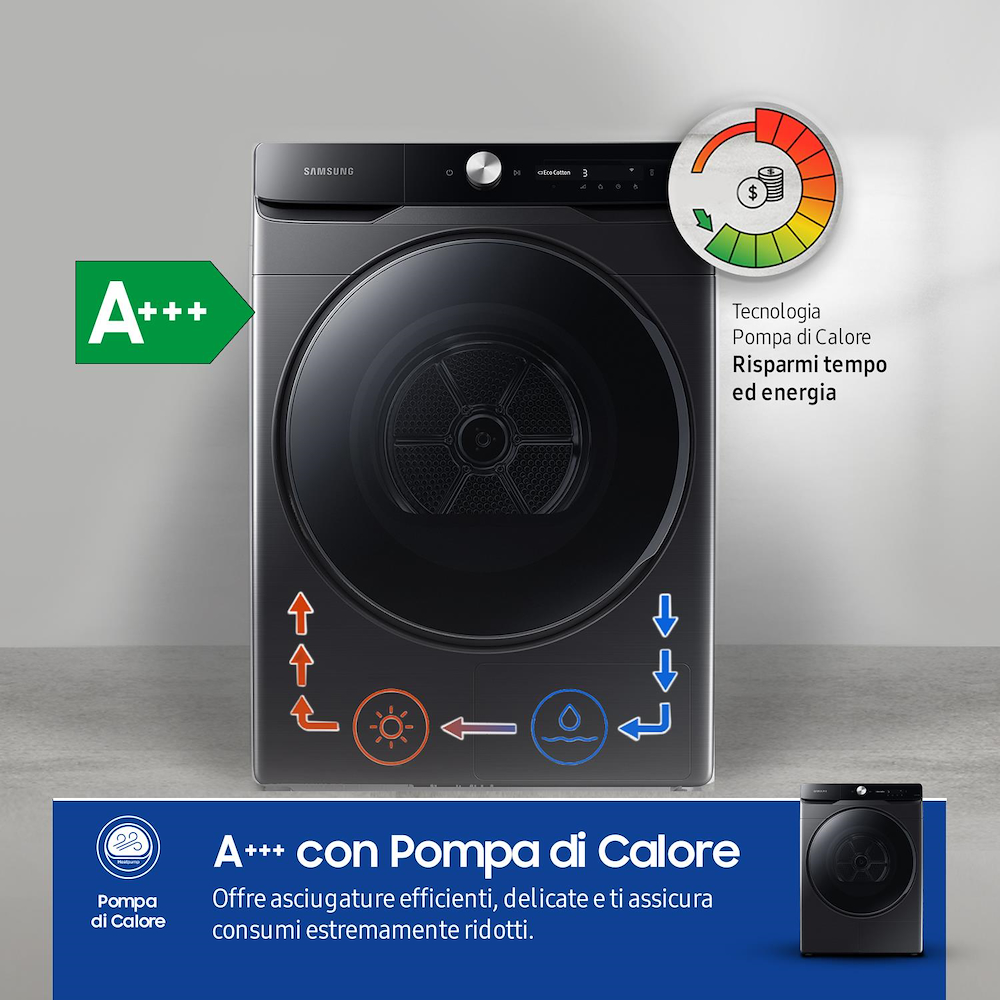 SAMSUNG DV16DG8600BVU3 - Wäschetrockner Frontlader 16kg