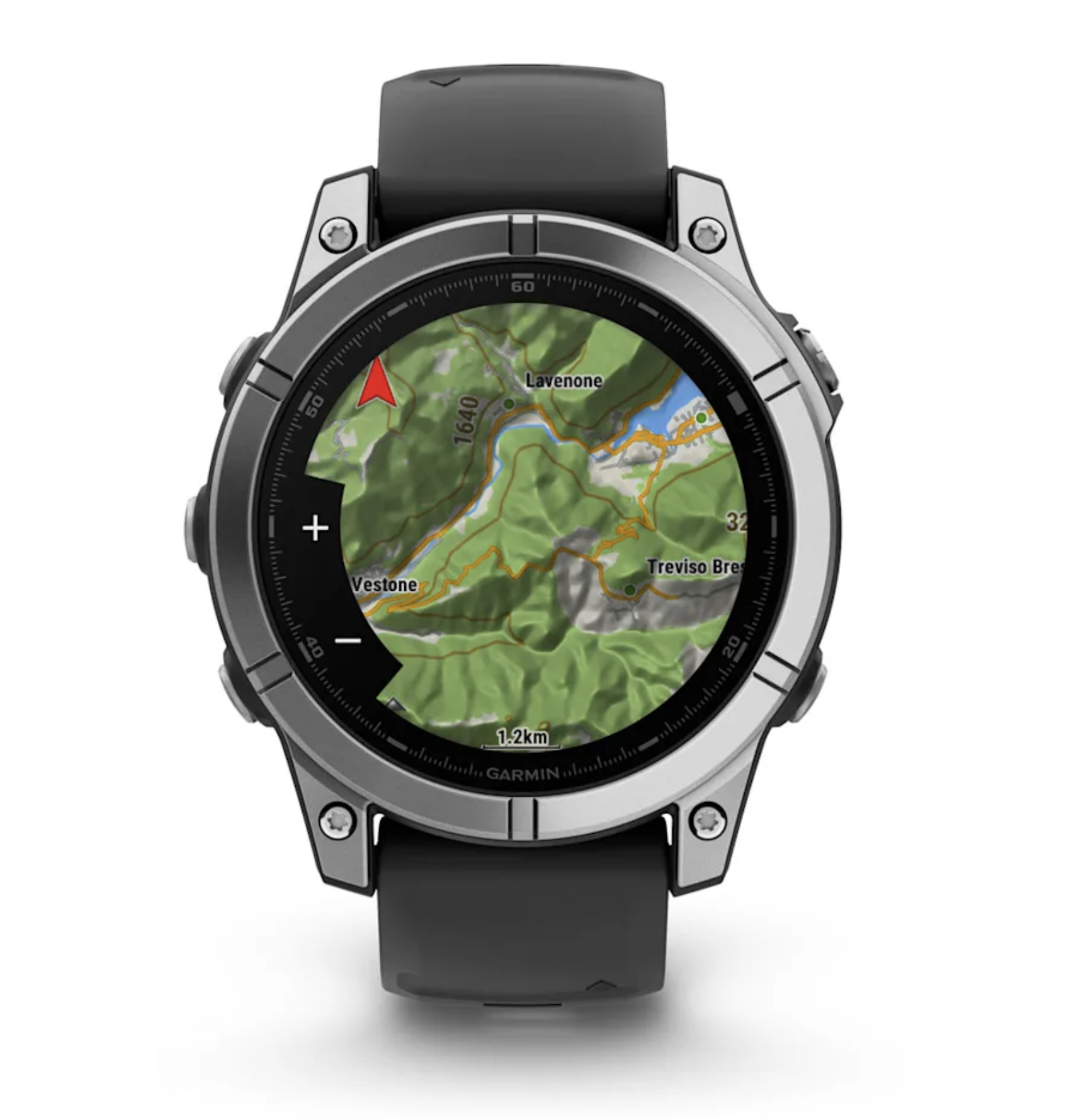GARMIN 0100302501 - fēnix E AMOLED GPS-Smartwatch Slate Gray