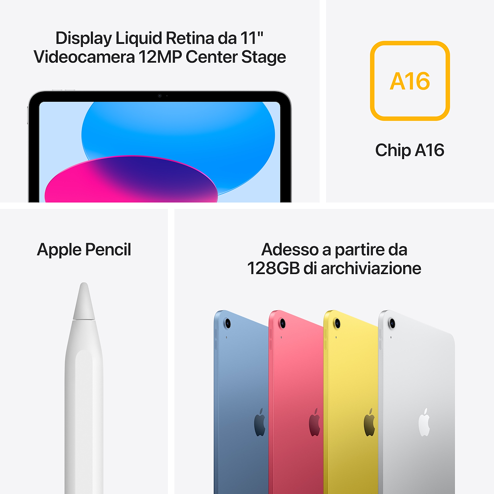 APPLE MD7F4TYA - iPad 11" Wi-Fi + Cellular 128GB Silber
