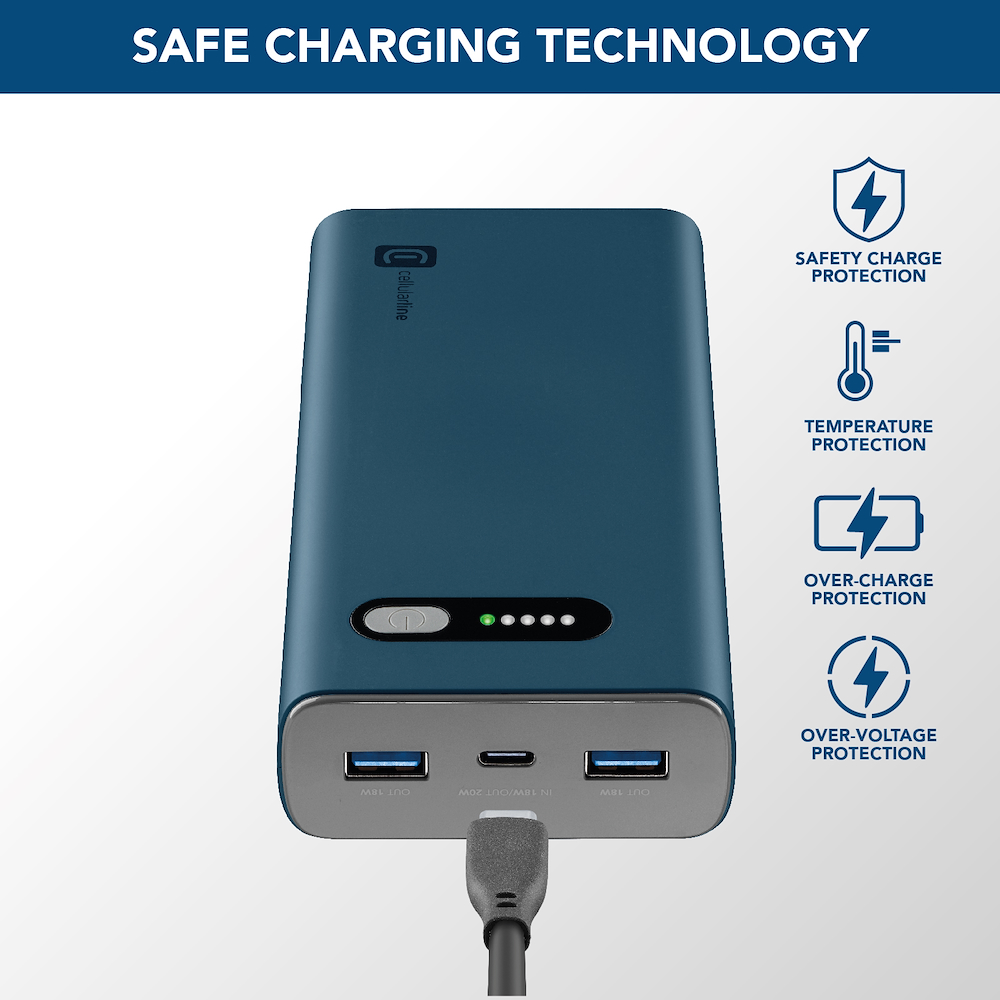 CELLULAR LINE PBFAST01PD20000G - Powerbank 20000mAh Grün