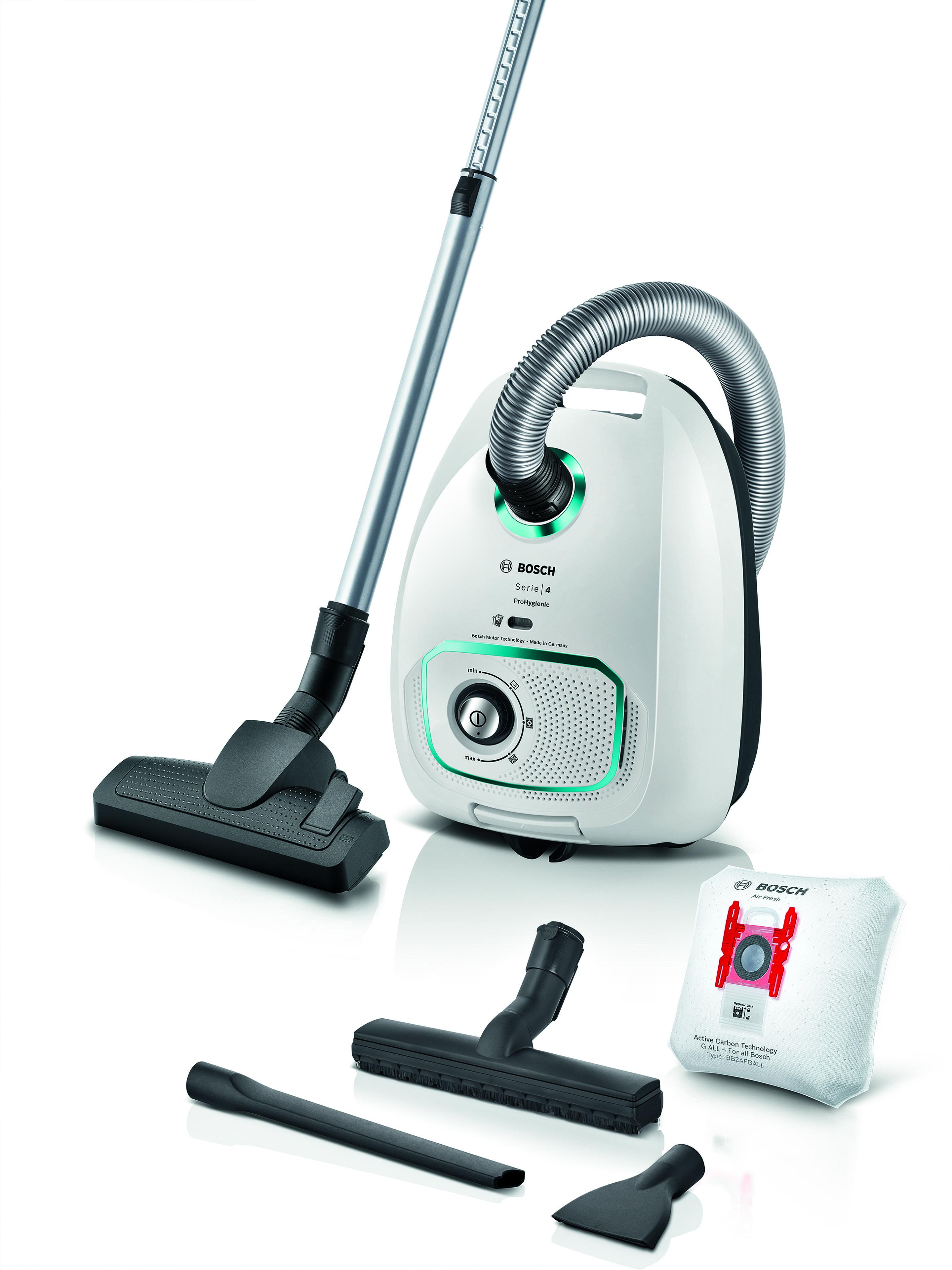 Bosch BGBS4HYG1 0537345 Serie 4 Aspirapolvere a traino con sacco - bianco