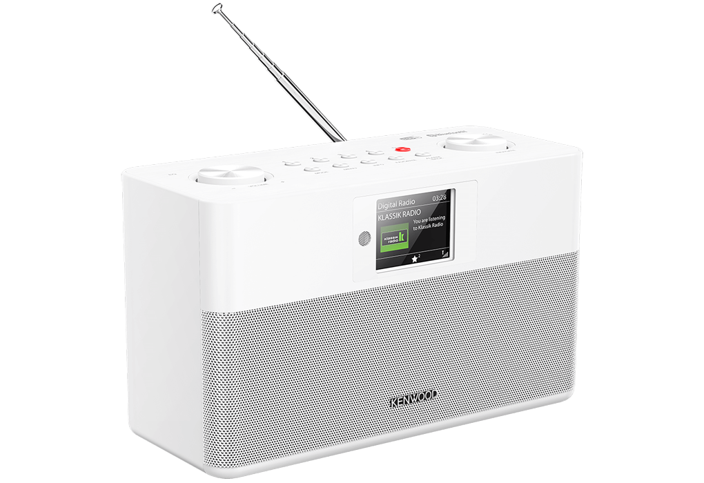 KENWOOD CRST85DABW - DAB+ Stereo Kompaktradio Weiss