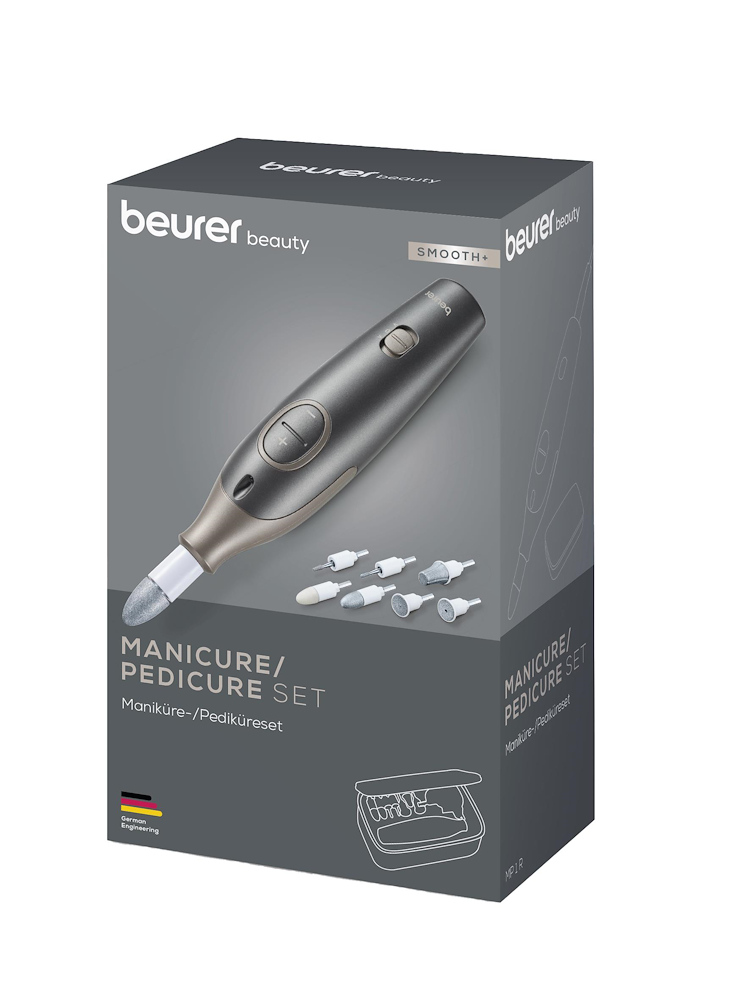 BEURER MP1RSMOOTHPIU - Maniküre und Pediküre Set mit 7 Zubehörteilen