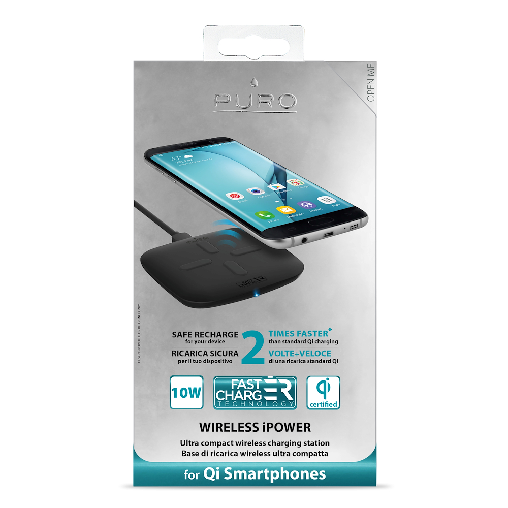 PURO FCCSQI2BLK - Wireless Ladegerät iPOWER