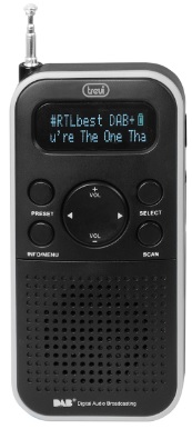 Trevi DAB 7F90 R Portatile Digitale Nero 0DA7F9000 - Radio