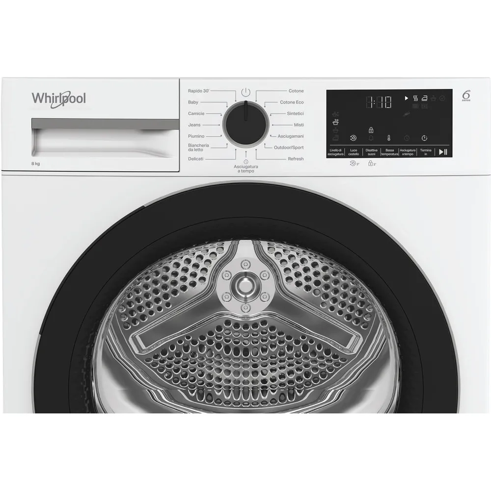 WHIRLPOOL CWD83MWBSIT - Wärmepumpen-Trockner 8 kg Weiss