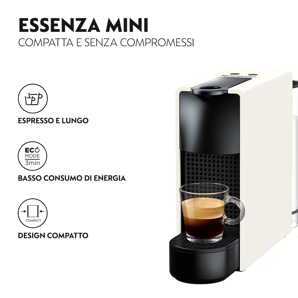 KRUPS XN1101K - Nespresso Essenza Mini Kaffeemaschine Weiß