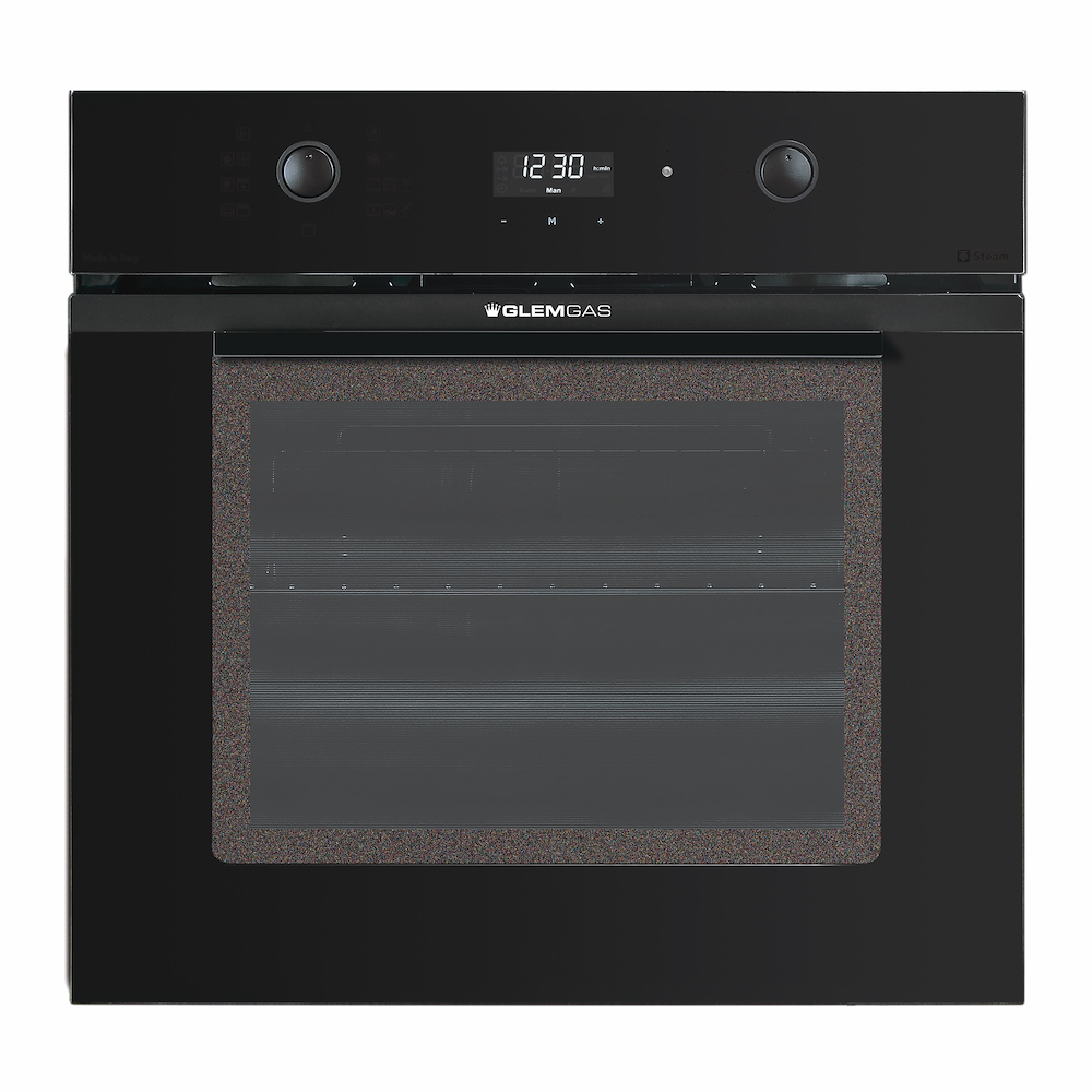 GLEM GAS GFU98BKS6V3 - Multifunktionsofen 60 cm in glänzend Schwarz